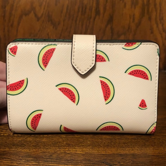NWT-Kate Spade-SET-Staci Watermelon🍉Party Wallet & Watermelon🍉Coin Purse-$328: - Picture 3 of 16